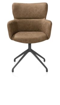 Sage, armstoel draaibaar - graphiet - stof Oregon - Desert