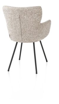 Sage, armstoel 4-pootjes graphiet - rough off black - steelbrown - selected choices - Afbeelding 2