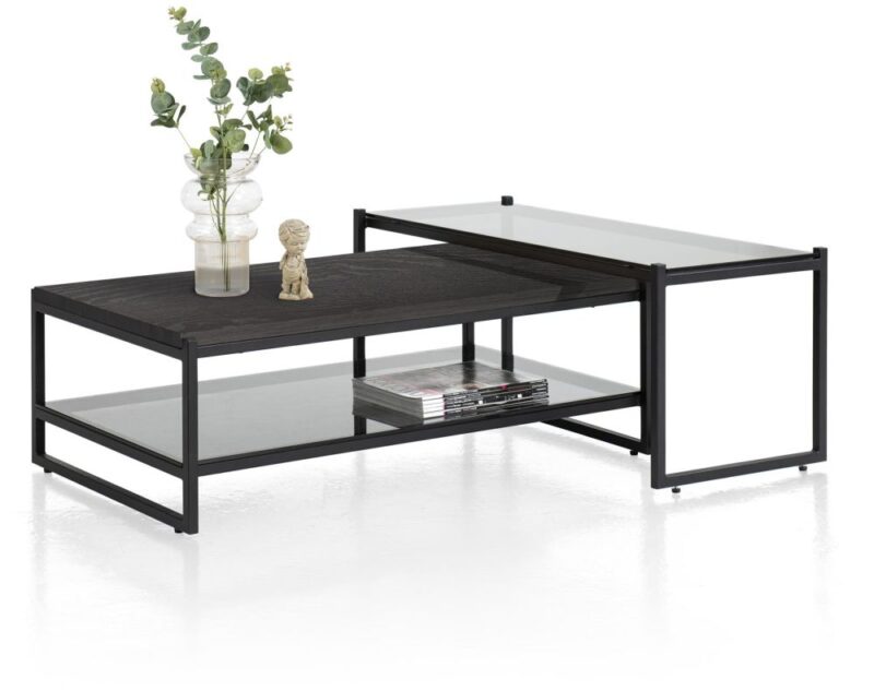 Modali, Salontafel 100 X 38 Cm - Glas Blad - Hoog - Afbeelding 3