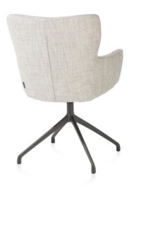 Sage, armstoel draaibaar - graphiet - stof Luton - Creme - Afbeelding 2