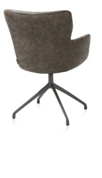Sage, armstoel draaibaar - alu frame in graphiet - rough off black - steelbrown - selected choices - Afbeelding 2