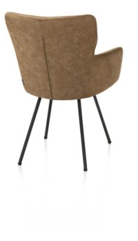 Sage, armstoel 4-pootjes rough off black - stof Oregon - Desert - Afbeelding 2