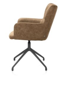 Sage, armstoel draaibaar - graphiet - stof Oregon - Desert - Afbeelding 3