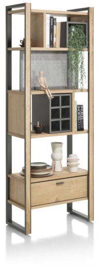 Shimanto, roomdivider 70 cm - 1-lade t&t + 7-niches + 6-wijnvakken - Afbeelding 2