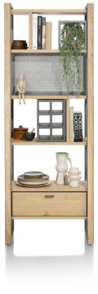 Shimanto, roomdivider 70 cm - 1-lade t&t + 7-niches + 6-wijnvakken