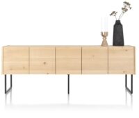 Carving, dressoir 240 cm. - 5-deuren - natural