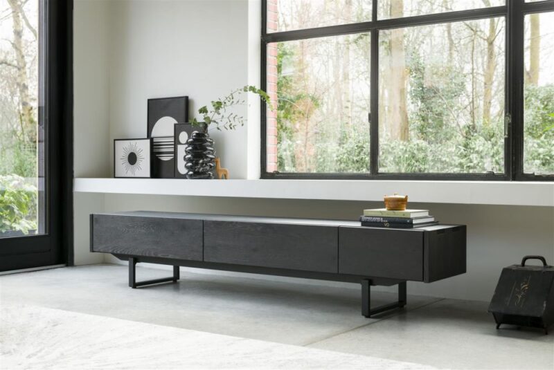 Modali, Tv Dressoir 237 Cm - 1-Lade + 2-Kleppen - Natural - Afbeelding 2