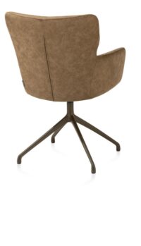 Sage, armstoel draaibaar - steelbrown - stof Oregon - Desert - Afbeelding 2