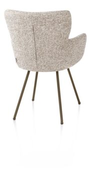 Sage, armstoel 4-pootjes steelbrown - stof Luton - koper - Afbeelding 2