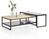 Modali, salontafel 100 x 38 cm - glas blad - hoog - Afbeelding 2