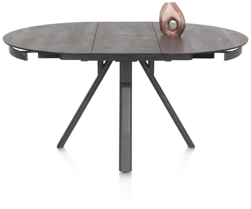 Magalo, Table A Rallonge 120 (+ 40) X 120 Cm - Ceramique Sur Verre - Image 1