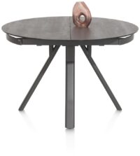 Magalo, table a rallonge 120 (+ 40) x 120 cm - ceramique sur verre - Image 2