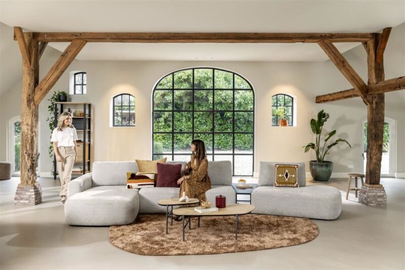 Hendrik, Set Van 2 Salontafels 63 X 120 Cm / 62 X 44 Cm - Fishbone - Natural - Afbeelding 3