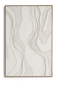 Rope schilderij 100x150cm - Cremekleurig