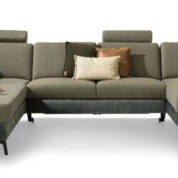 NAPELS - Ottomane links - 2,5 zits zonder arm - longchair rechts