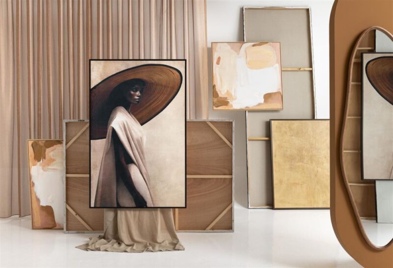 Holly Schilderij 90X140Cm - Bruin - Afbeelding 3