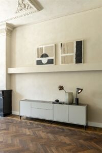 Noon, ensemble de 4 pieds en silk grey + pied central pour 1 armoire - Image 3