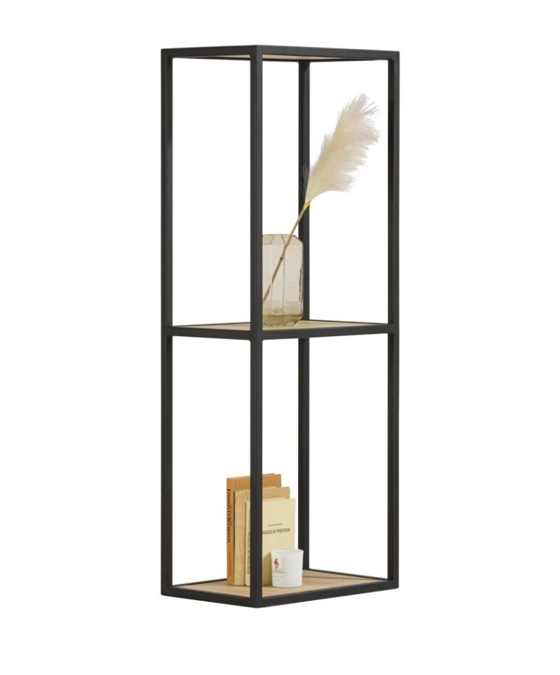 Elements, Boekenkast 120 Cm. + 2-Niches - Natural - Afbeelding 1