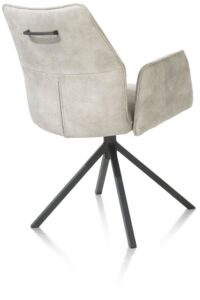 Franky, armstoel - draaibaar - greep - pocket - Taurus - Kiezel - Afbeelding 3