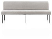 Reverso, eetkamerbank 200 cm - pocket - stof Livigno - Kiezel