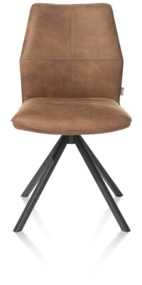 Franky, chaise - cadre pivotante - poignee - ressorts ensaches - Taurus - Cognac