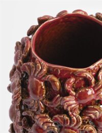 Crabby vaas H39cm - Rood - Afbeelding 2