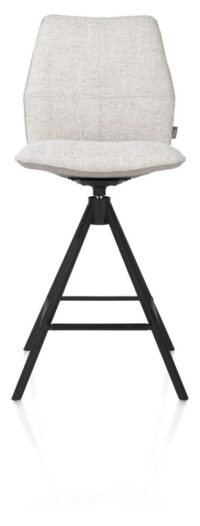 Franky, barstoel - draaibaar - voorkant Toba kiezel / achterkant Pala light grey