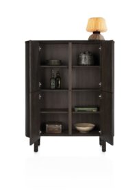 Ravello, highboard 125 cm - 4-deuren - Basalt - Afbeelding 3