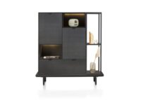 Elements, platform 100 cm. incl. 2 metalen poten - Onyx - Afbeelding 3