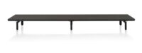 Elements, platform 250 cm. incl. 3 metalen poten - Onyx