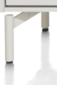 Noon, ensemble de 4 pieds en silk grey + pied central pour 1 armoire