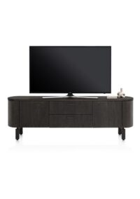 Ravello, lowboard 190 cm - 2-deuren + 2-laden - Basalt