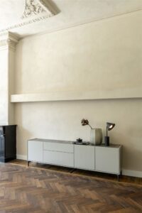 Noon, ensemble de 4 pieds en silk grey + pied central pour 1 armoire - Image 2