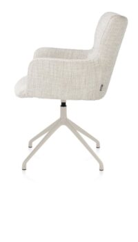 Sage, armstoel draaibaar - creme - stof Luton - Creme - Afbeelding 3