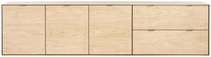 Elements, Dressoir 240 Cm - 3-Deuren + 2-Laden - Natural - Afbeelding 3