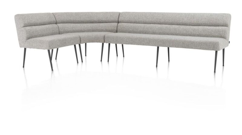 Jace, Eetkamerbank 80 Cm + Pocket - Stof Luton - Grijs - Afbeelding 3