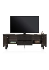 Ravello, lowboard 190 cm - 2-deuren + 2-laden - Basalt - Afbeelding 3