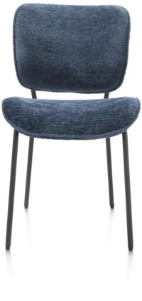 Julia, eetkamerstoel - rough off black frame - stof Lecce - Blauw - Afbeelding 2