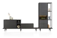 Elements, boekenkast 180 cm. + 3-niches - Onyx - Afbeelding 2