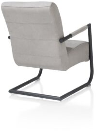 Angelica, bijzetfauteuil + zwart frame (ROB) - Cuba leder - charcoal - Afbeelding 3