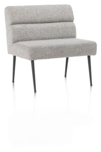 Jace, eetkamerbank 80 cm + pocket - stof Luton - grijs - Afbeelding 2