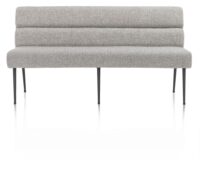 Jace, eetkamerbank 170 cm + pocket - stof Luton - grijs