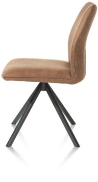 Franky, chaise - cadre pivotante - poignee - ressorts ensaches - Taurus - Cognac - Image 2