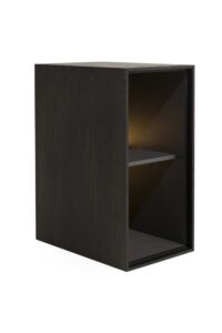 Elements, box 60 x 30 cm. - hout - hang + 2-niches + led - Onyx - Afbeelding 3