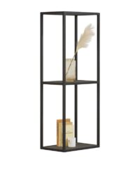 Elements, boekenkast 120 cm. + 2-niches - Onyx