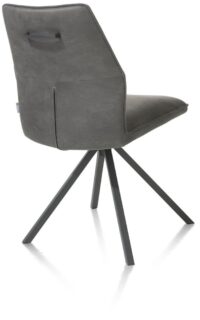 Franky, eetkamerstoel - draaibaar - greep - pocket - Taurus - off black - Afbeelding 3