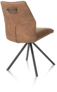 Franky, chaise - cadre pivotante - poignee - ressorts ensaches - Taurus - Cognac - Image 3