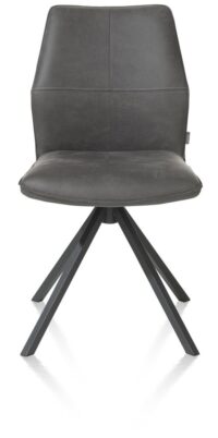 Franky, eetkamerstoel - vast frame - greep - pocket - Taurus - off black