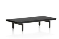 Elements, platform 100 cm. incl. 2 metalen poten - Onyx