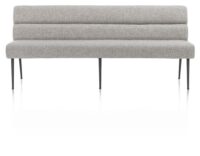 Jace, eetkamerbank 200 cm + pocket - stof Luton - grijs